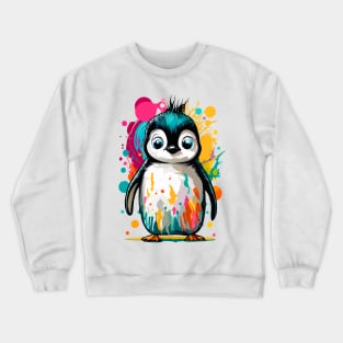 Baby Penguin Colourful - Cute Penguin Crewneck Sweatshirt